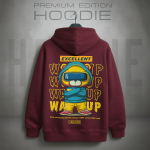 Oversized Maroon color Hoodie For Man